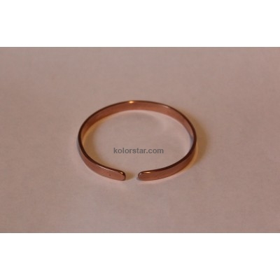 Medical bracelet made of smooth copper 6 mm